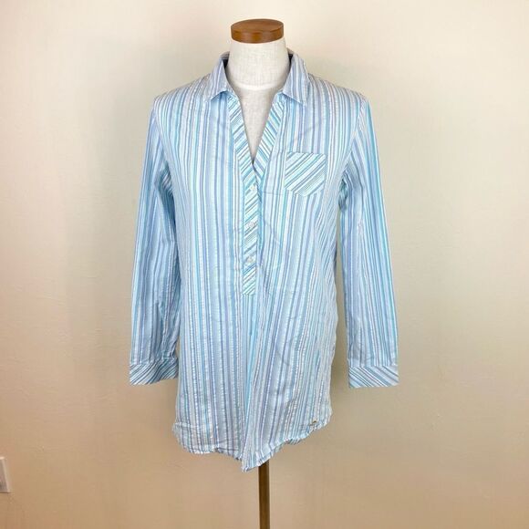 Southern Tide Marina Stripe Kasey Seersucker Tunic - Picture 2 of 7